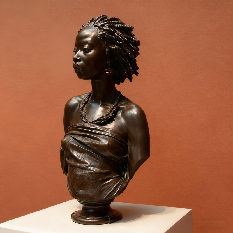 Pronssivaikutteinen lasikuituinen ihmisveistosrintakuva