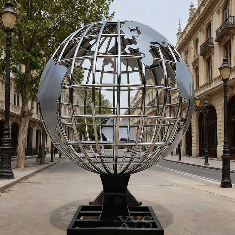 Global Meridian Openwork Globe -veistos