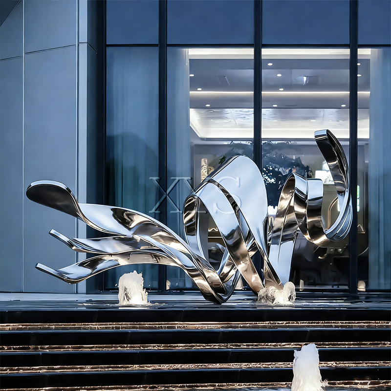 Starstream Mirror Ribbon Water Feature -veistos